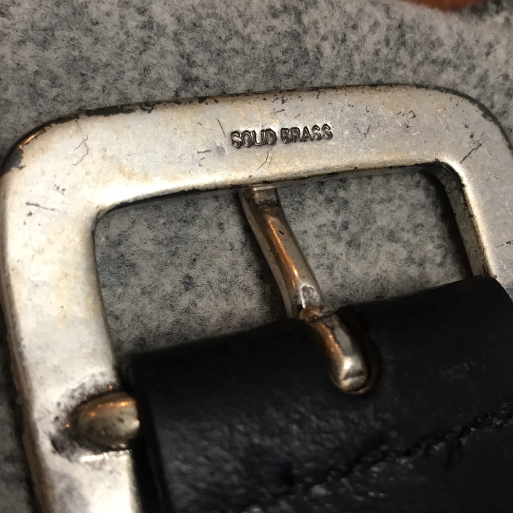Vintage Harley-Davidson Leather Belt with Solid Brass Buckle - Picture 14 of 14